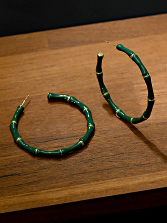 Personalized Geometric Color Clash Earrings