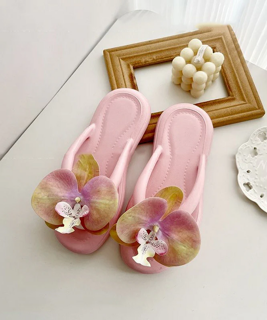 Boho Green Cozy Flip Flops