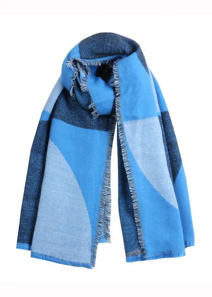 Plaid Tasseled Faux Cashmere Warm Travel Shawl