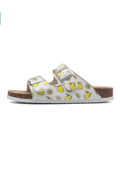 Women's Beach Floral Vacation Fruit Pattern Buckle Birkenstock Sandals