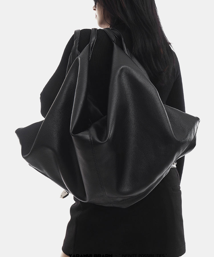 Women's Black Hundred Large Capacity Shoulder Bag