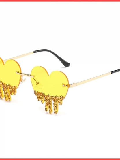 Women's Red Sunglasses Eyeglasses Cubic Zircon