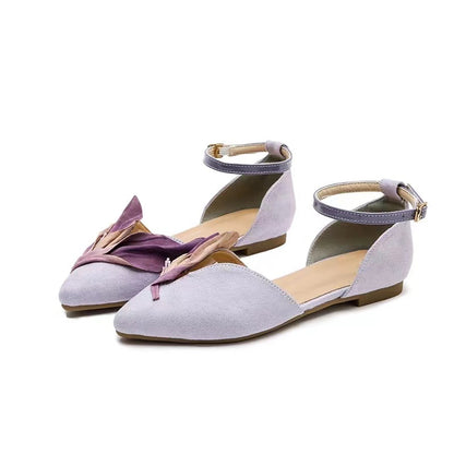 Retro Pointed Toe Buckle Single Shoes