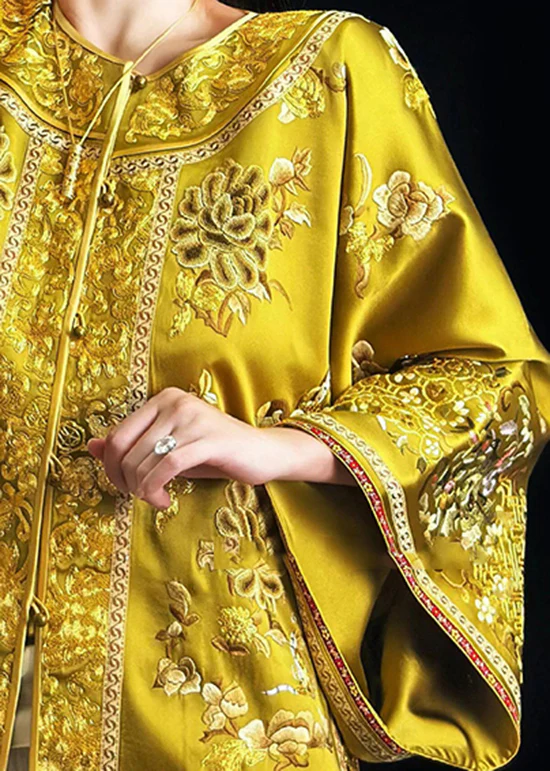 Original Chinese Gold Hand Embroidered Top