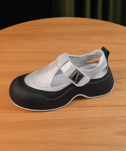 Women's Party Travel Apricot Hollow Out Breathable Thick Bottom Sandals