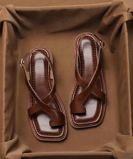 Women's Beach Flip Flops Thick Bottom Faux Leather Soft Patchwork Sandals