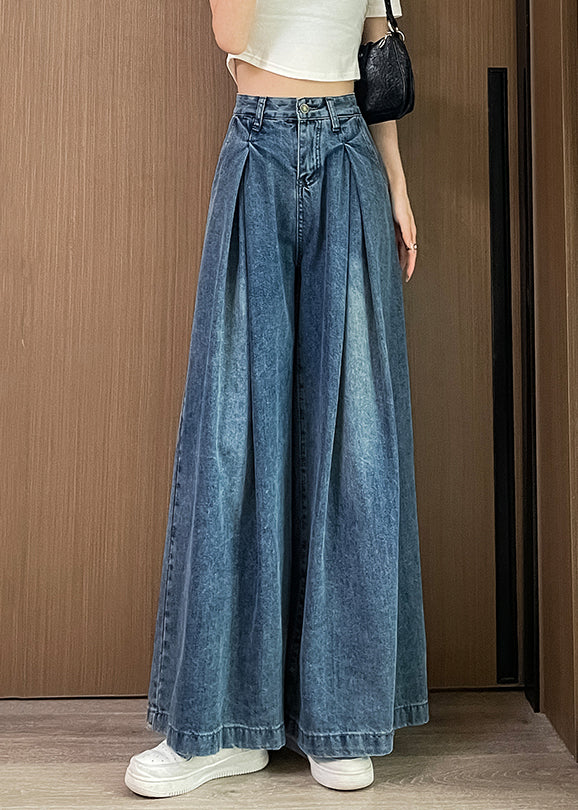 Pocket High Waist Jeans Blue