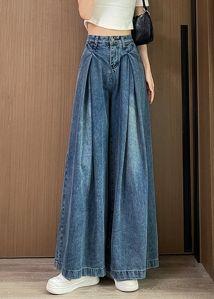 Pocket High Waist Jeans Blue