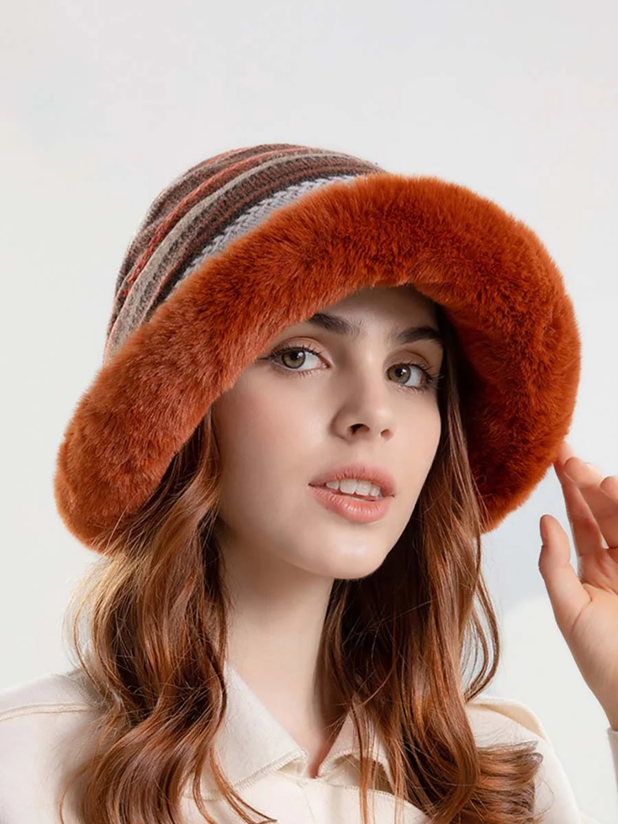 Women's Knit Wool Lined Hat