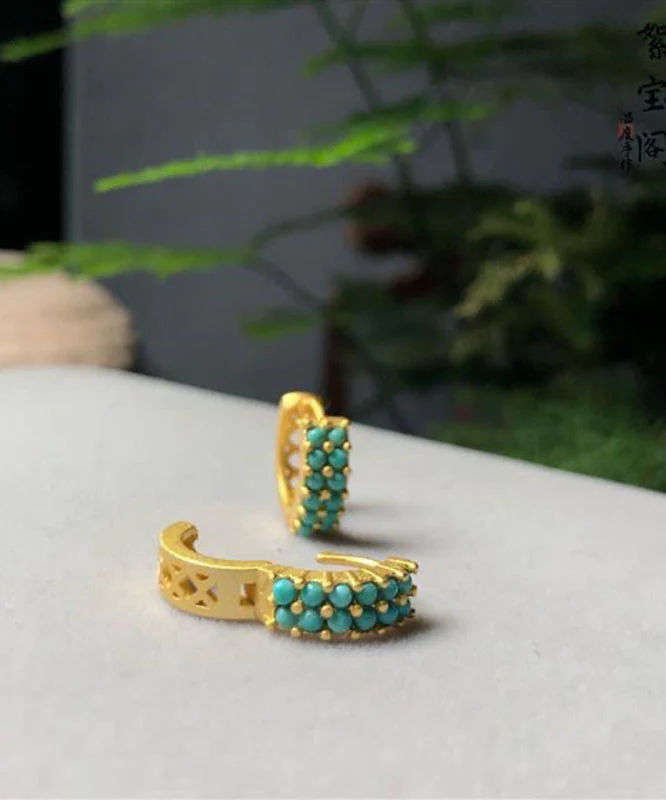 Simple Sterling Silver and Gold Plated Hoop Earrings