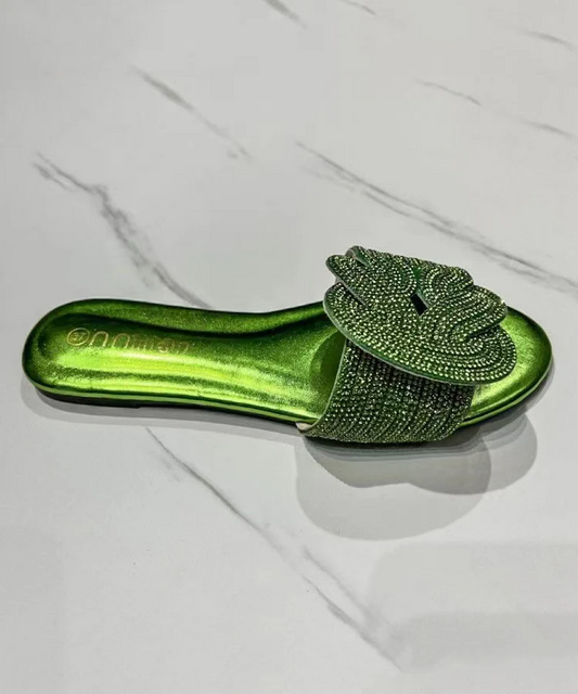 Boutique Fashion Zirconia Slippers