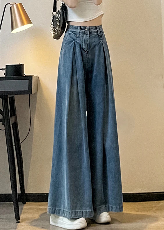 Pocket High Waist Jeans Blue