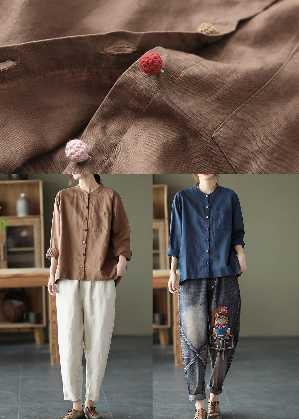 Vintage Cotton Linen Shirt