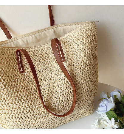 Women's DIY Handbag Straw Tote Spring
