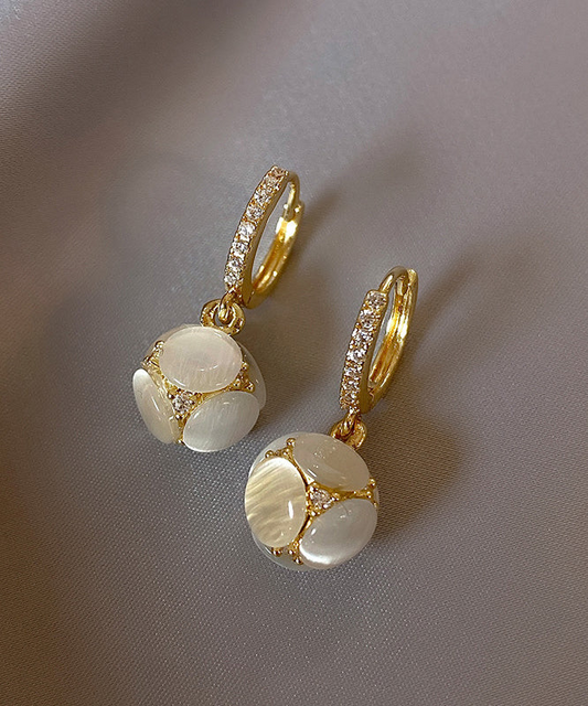 French Sterling Silver Plated Earrings