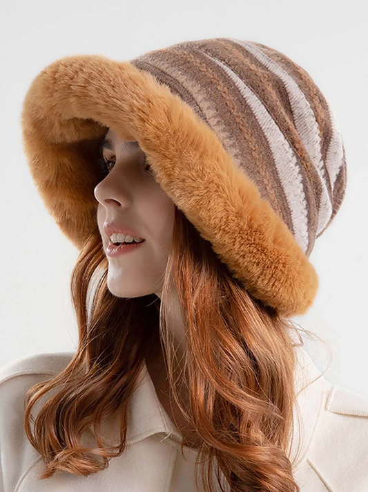 Women's Knit Wool Lined Hat