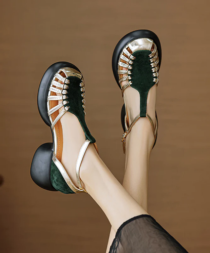 Fashion Face Comfort Patchwork Cutout Sandals