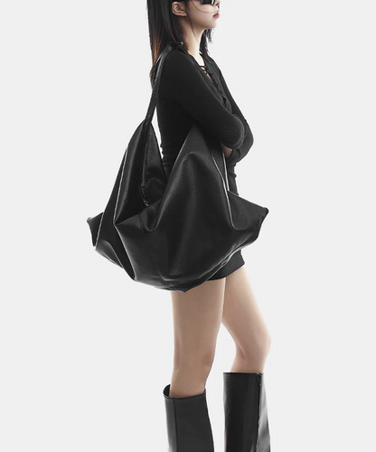 Women's Black Hundred Large Capacity Shoulder Bag
