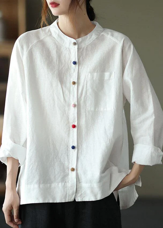 Vintage Cotton Linen Shirt