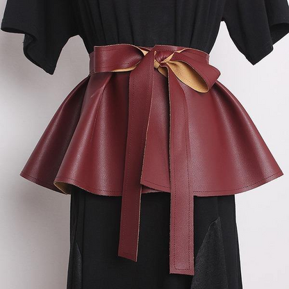 Bow Bandage Ruffle Belt Fashion Accessories