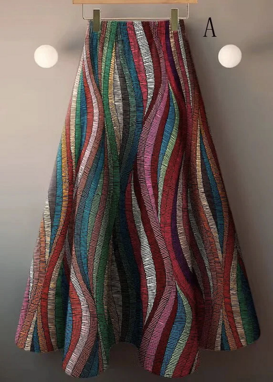 Women's Versatile High-Waisted Colorful Half Skirt
