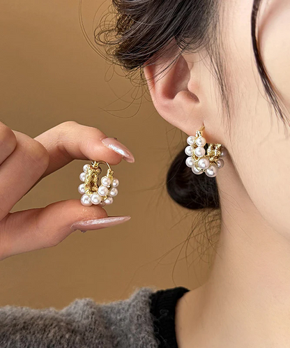 Chic Alloy Pearl Earrings