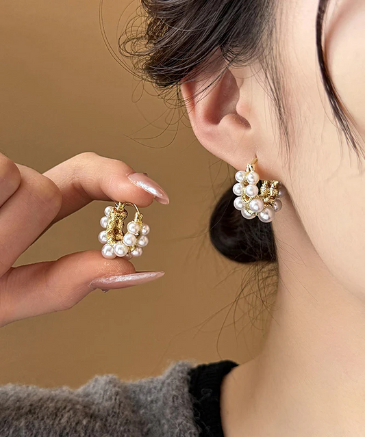 Chic Alloy Pearl Earrings