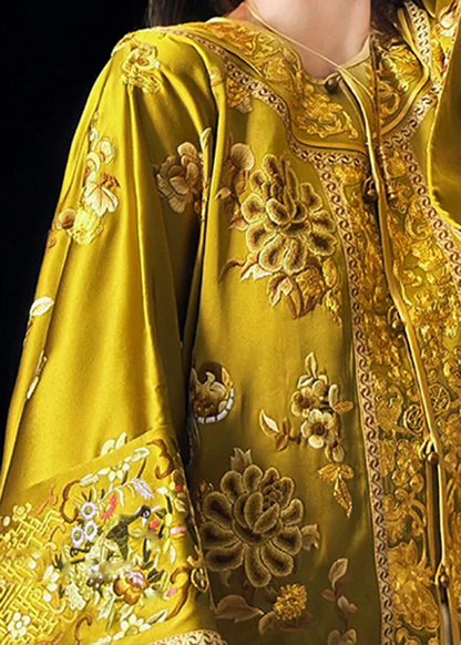 Original Chinese Gold Hand Embroidered Top
