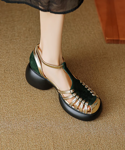 Fashion Face Comfort Patchwork Cutout Sandals