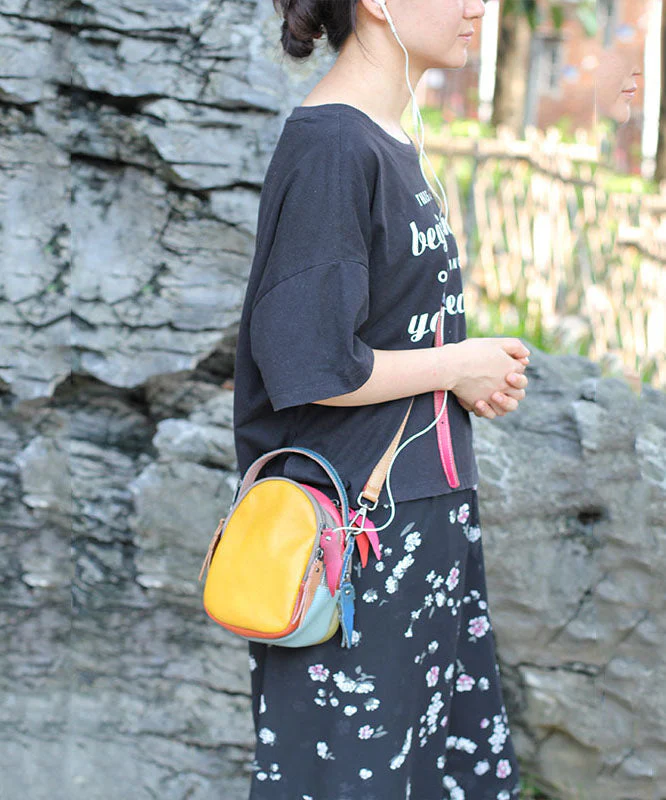 Italian Colorblocked Calfskin Bag