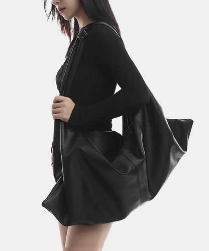Women's Black Hundred Large Capacity Shoulder Bag