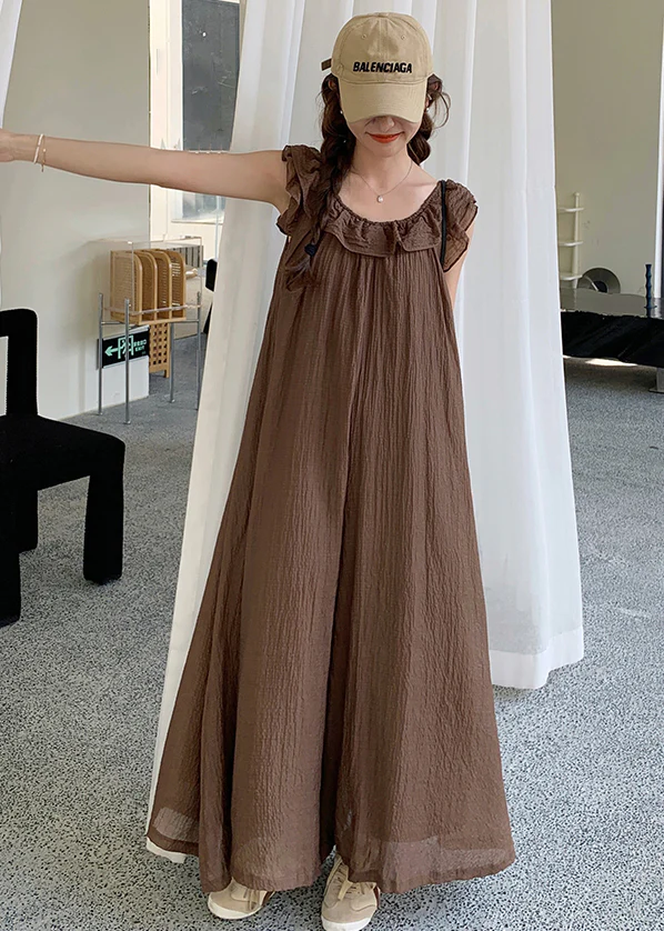 Elegant Ruffle High Waist Sleeveless Jumpsuit