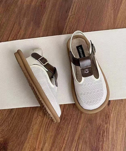 Women's Beige Breathable Mesh Patchwork Hiking Sandals