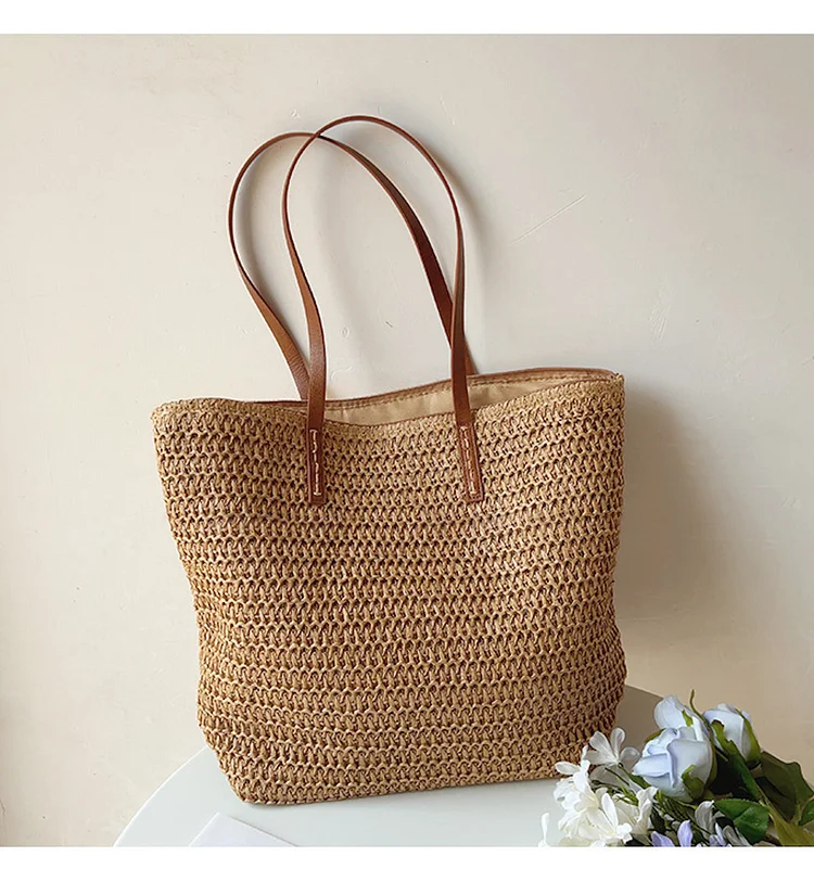 Women's DIY Handbag Straw Tote Spring