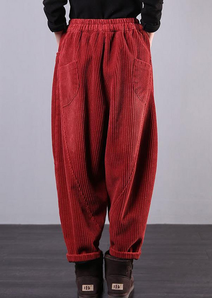 Women's Plus Size Corduroy Pockets Cotton
