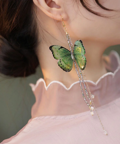Butterfly Tassel Drop Earrings