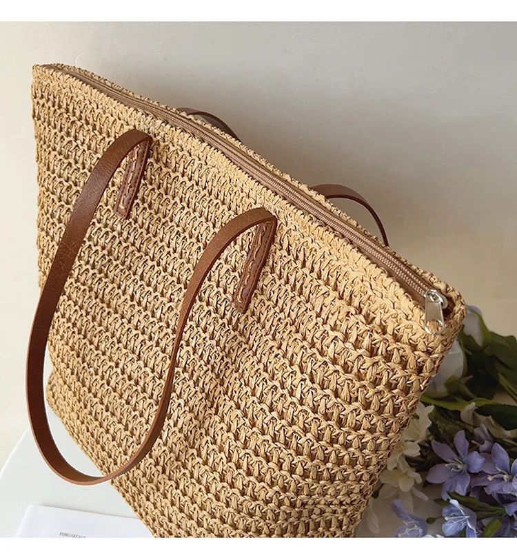 Women's DIY Handbag Straw Tote Spring