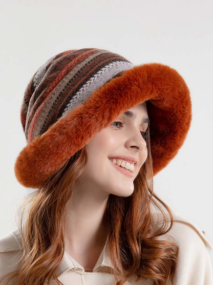 Women's Knit Wool Lined Hat
